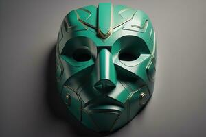 Mardi Gras mask isolated on solid color background. ai generative photo