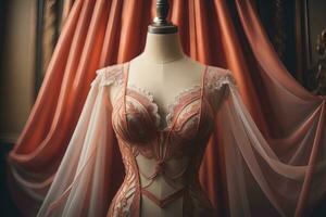 Sensual lingerie on a mannequin. ai generative photo