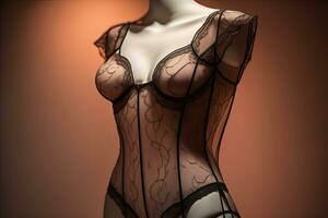 Sensual lingerie on a mannequin. ai generative photo