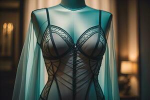 Sensual lingerie on a mannequin. ai generative photo