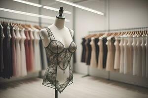 Sensual lingerie on a mannequin. ai generative photo