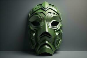 Mardi Gras mask isolated on solid color background. ai generative photo