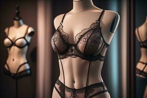 Sensual lingerie on a mannequin. ai generative photo