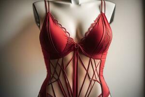 Sensual lingerie on a mannequin. ai generative photo