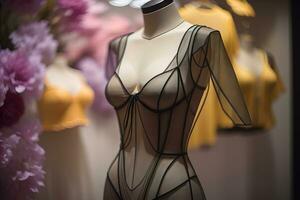 Sensual lingerie on a mannequin. ai generative photo