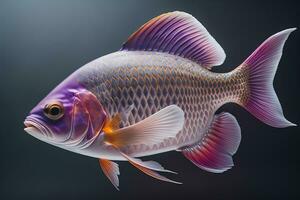 Cichlid fish in the aquarium. ai generative photo