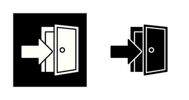 Exit Door Vector Icon