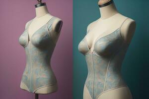 Sensual lingerie on a mannequin. ai generative photo