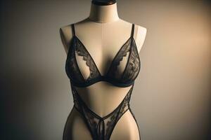 Sensual lingerie on a mannequin. ai generative photo