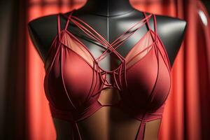 Sensual lingerie on a mannequin. ai generative photo