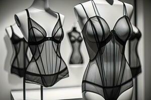 Sensual lingerie on a mannequin. ai generative photo