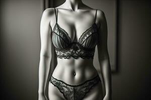 Sensual lingerie on a mannequin. ai generative photo