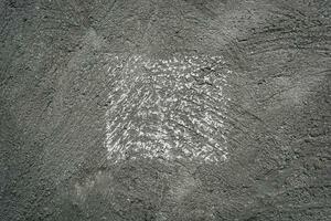 cemento textura antecedentes. blanco cuadrado en gris. foto
