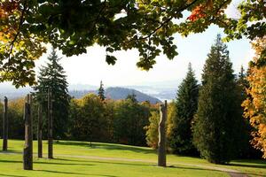 Autumn season in Vancouver, British Columbia, Canada photo