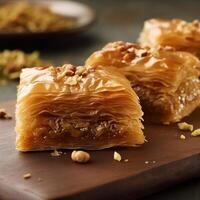 Baklava recipe aesthetic photo