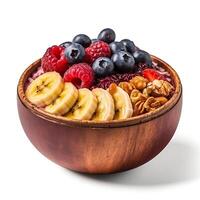 Acai bowl with fruits photo