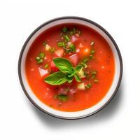 Spanish cold soup Gazpacho photo