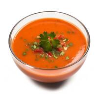 Spanish cold soup Gazpacho photo