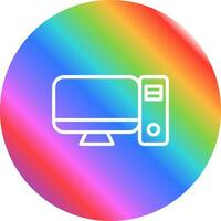 Desktop Computer Vector Icon