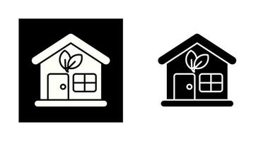 Eco House Vector Icon