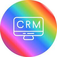 CRM Analytics Vector Icon