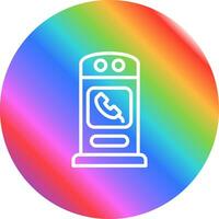 Phone Booth Vector Icon