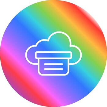 contenedorización vector icono