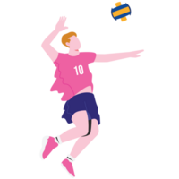 Smash Sport Menschen Farbe 2d Illustration png