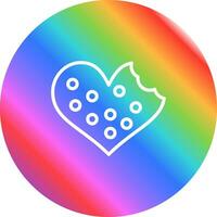 Heart shaped cookies Vector Icon