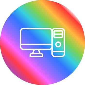 icono de vector de computadora