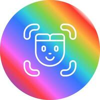 Facial Recognition Vector Icon