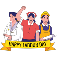 International Worker Day Labour Day Color 2D Illustrations png