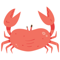 krabba strand dagar Färg 2d illustrationer png