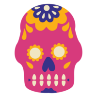 Pink Skull Cinco De Mayo Color 2D Illustrations png