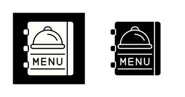 icono de vector de menú de comida