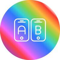 A B Testing Vector Icon