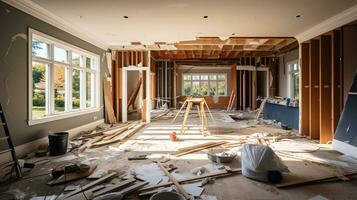 The home renovation process. Generative AI photo