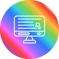 Desktop Computer Vector Icon