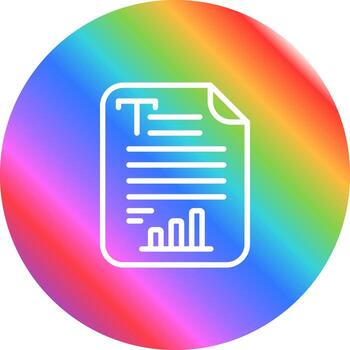 Text Analytics Vector Icon