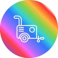 Portable air compressor Vector Icon