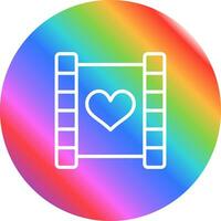 Love story movie Vector Icon