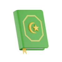 qur'an Ramadhan kareem 3d ilustrações png