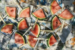 Slices of watermelon photo