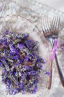 Presentation of lavender flower photo