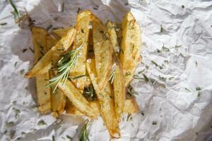 Plate of fries photo