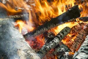 Wood burning phase photo