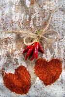 The heart of chilli photo