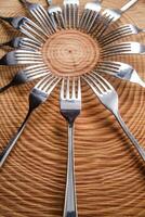 Sets of forks photo