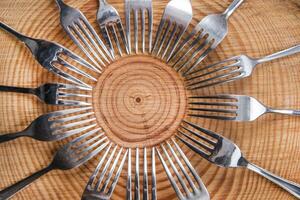 Sets of forks photo