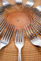 Sets of forks photo